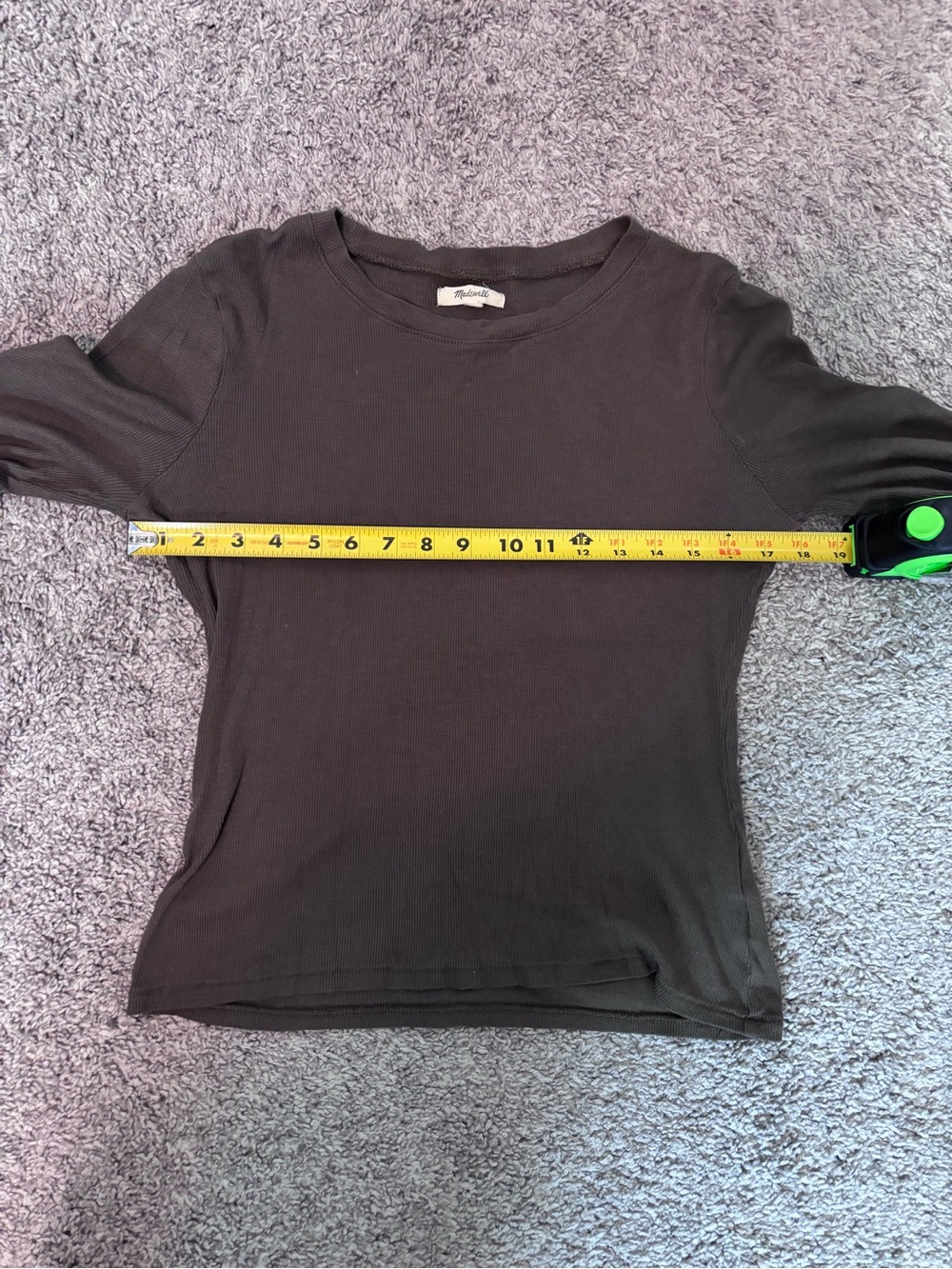 Madewell Long Sleeve Crewneck Top Size Medium - Picture 9 of 12
